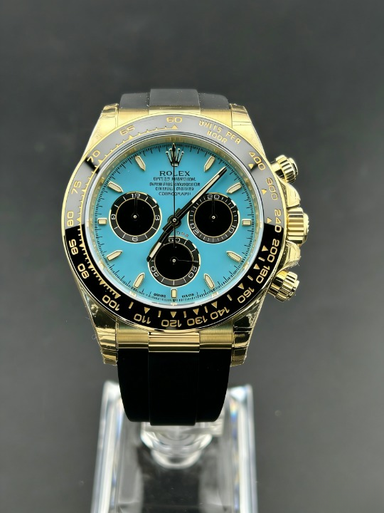 CLEANクリーン工場ROLEXロレックスデイトナ 1126518LN イエローゴールド ターコイズブルー文字 cal.4131 1:1精度