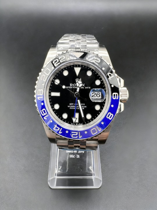 CLEANクリーン工場 ROLEXロレックスGMTマスス 40mm126710BLNR 青黒バッドマンベゼ ター II ル ブラック文字盤 1:1精度