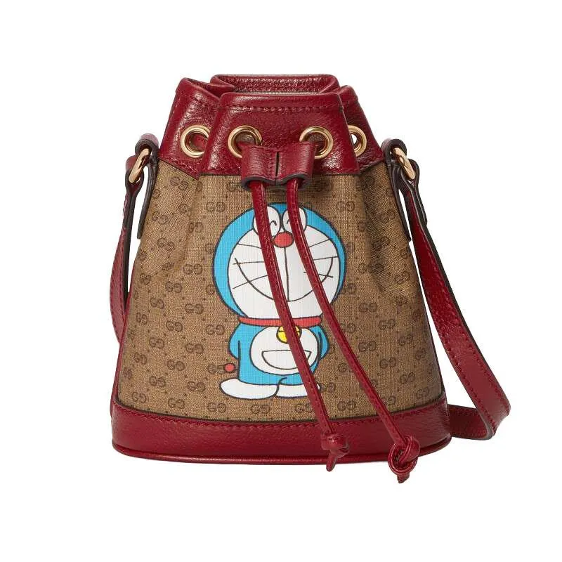 DORAEMON x GUCCI ミニ バケットバッグ
