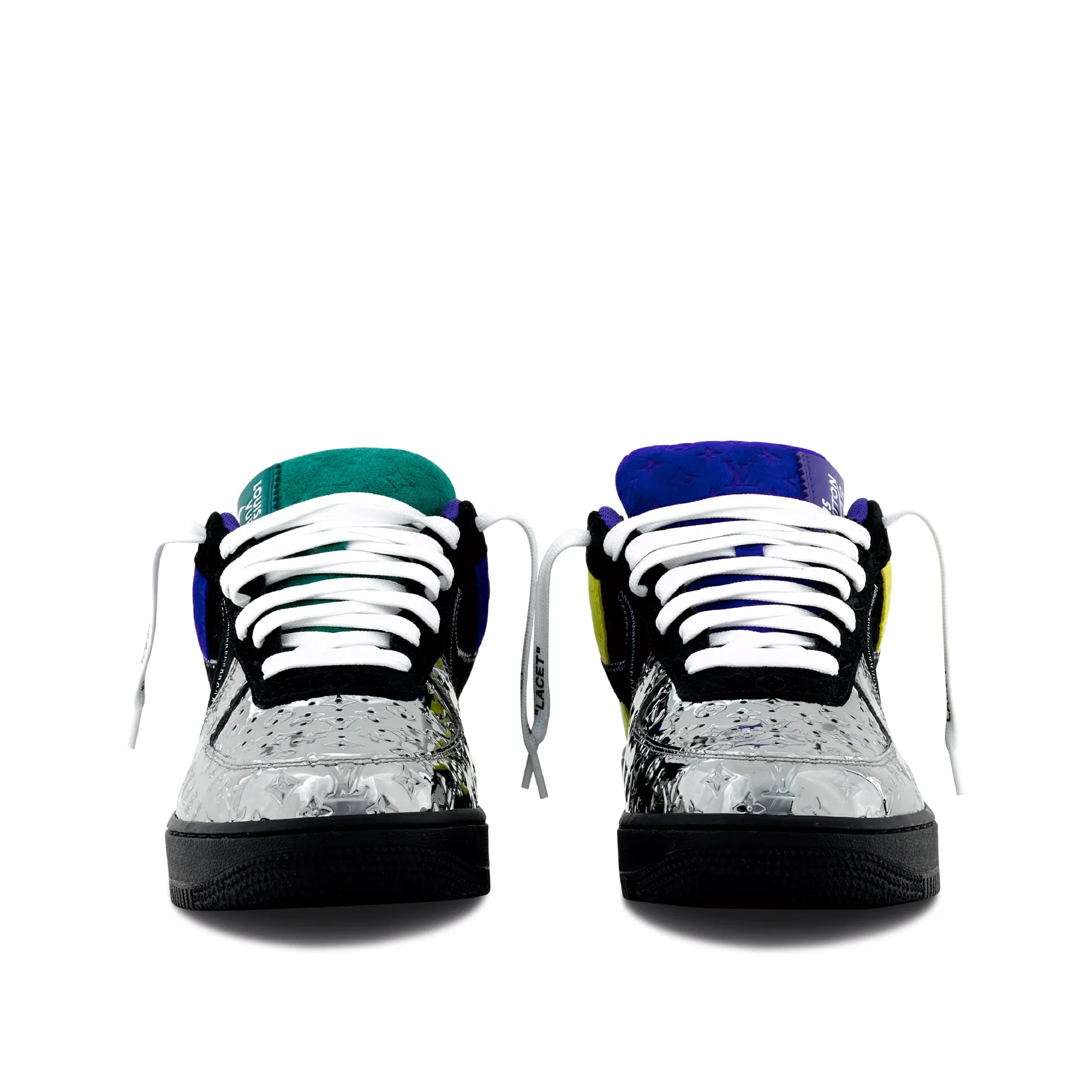 【新商品発売】【今年の新商品】louis vuitton nike air force 1 low by virgil abloh black metallic silver【代金引換】