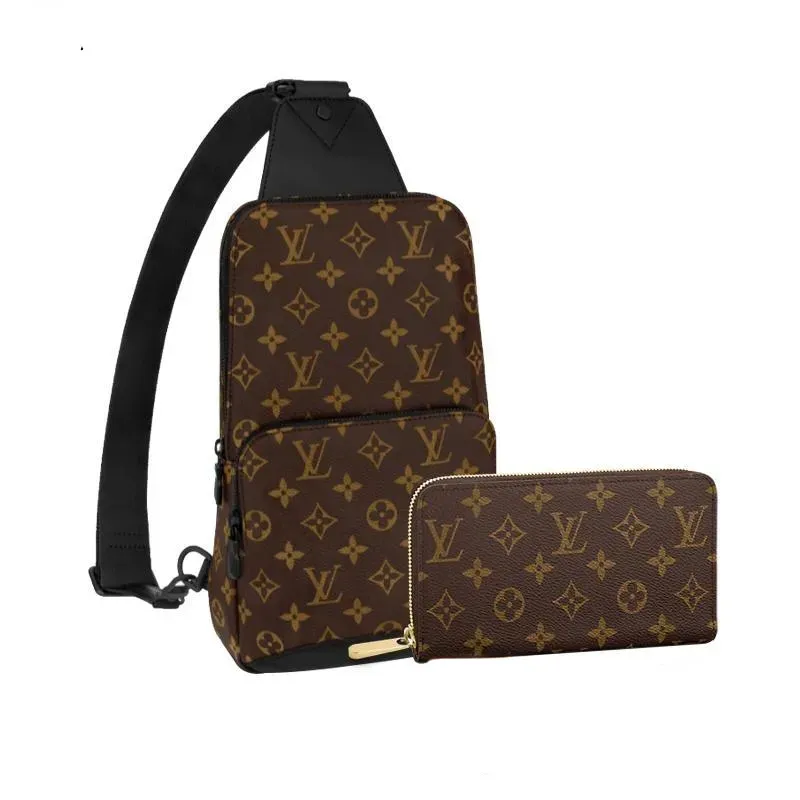 LOUIS VUITTON ルイヴィトン アヴェニュー・スリングバッグ 長財布 2点セット お得 Ref:M45897+M60017