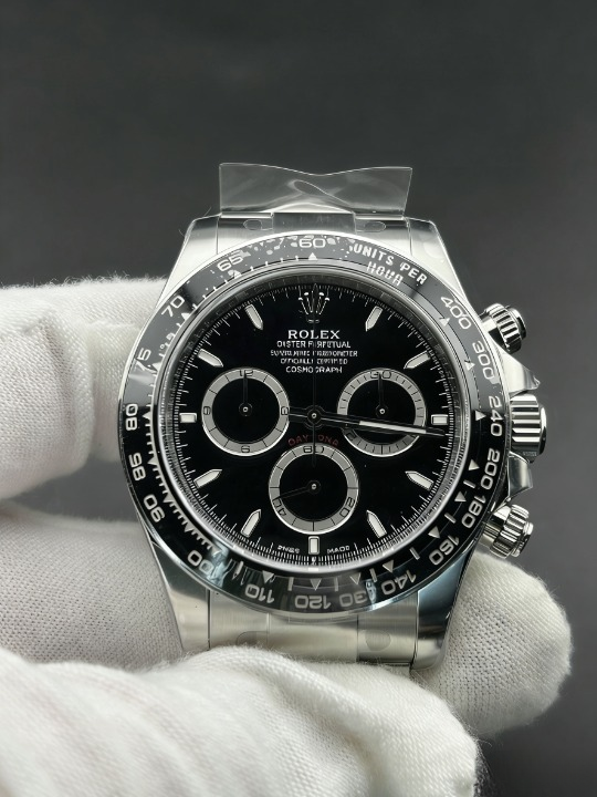 CLEANクリーン工場ROLEXロレックス デイトナ 126500LNブラック文字盤 cal.4131 1:1精度