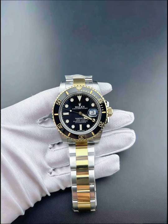 CLEANクリーン工場 ROLEXロレックスサブマD ーナデイト40mm 116613LN コンビゴールド プラ ック文字盤 1:1級