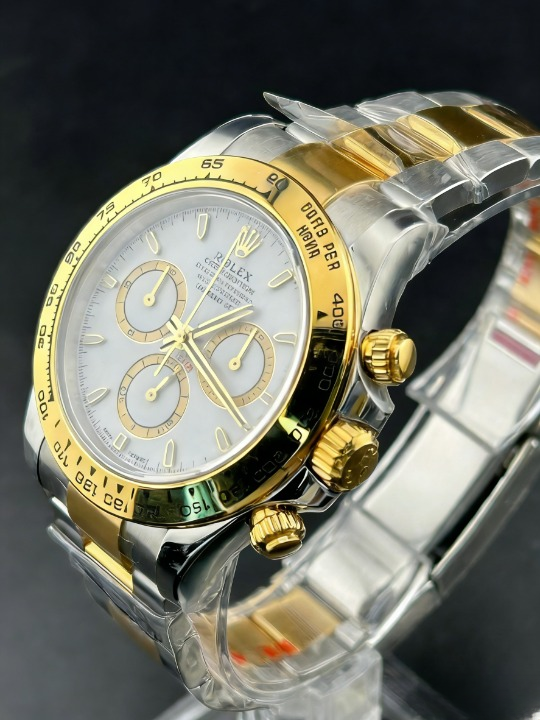 CLEANクリーン工場ROLEXロレックスデイトナ 126503 コンビイエローゴールド ホワイト文字盤 cal.4131 1:1精度