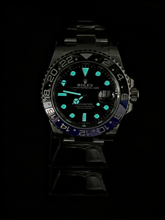 CLEANクリーン工場 ROLEXロレックスGMTマス ター | 126710BLNR 40mm青黒バッドマンベゼ ル ブラック文字盤 1:1精度