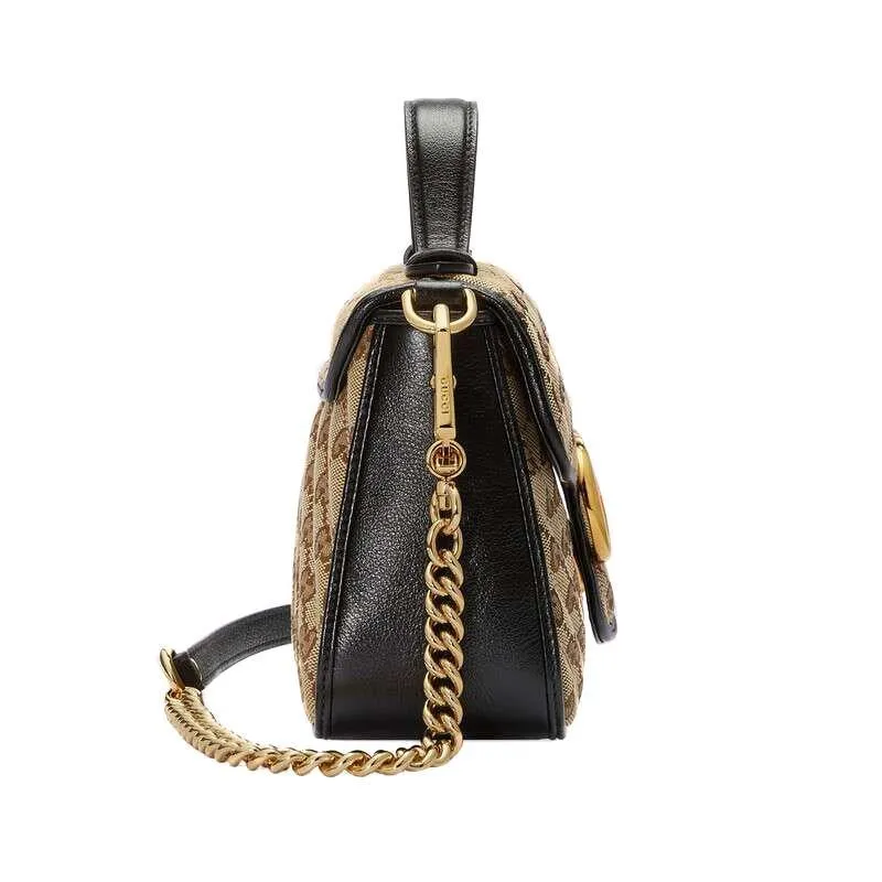 GUCCI(グッチ)〔GGマーモント〕ミニ トップハンドルバッグ