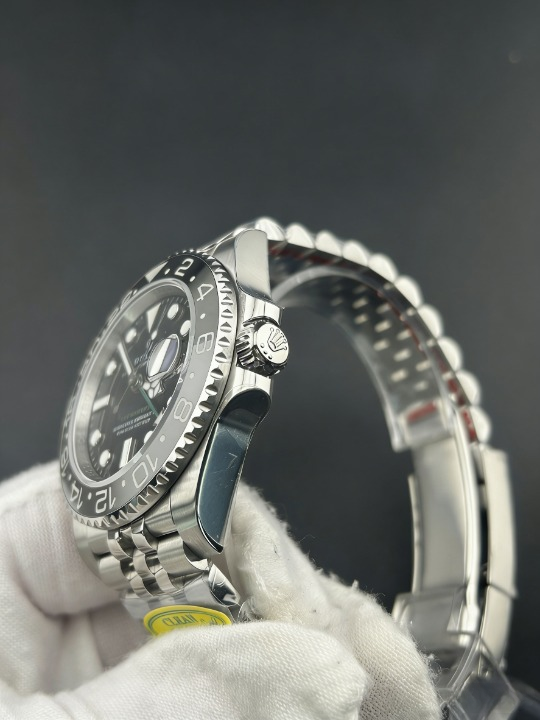 CLEANクリーン工場 ROLEXロレックスGMTマス ター ll 126710GRNR 40mmブラック/グレーベゼ ル グリーン針 ジュビリー 1:1精度