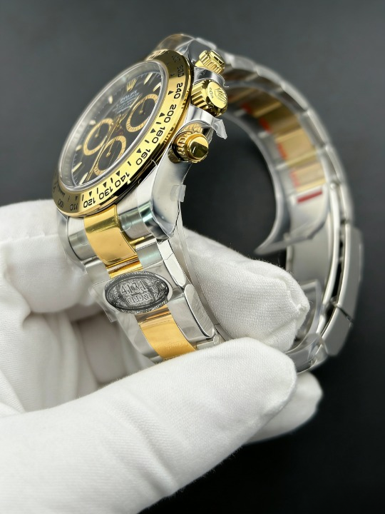 CLEANクリーン工場ROLEXロレックスデイトナ 126503 コンビイエローゴールド ブラック文字盤 cal.4131 1:1精度