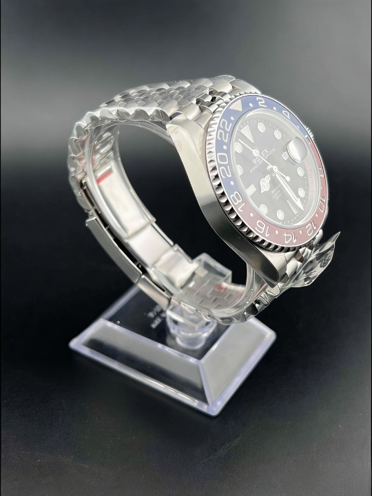 CLEANクリーン工場ROLEXロレックスGMTマスタ ー 1140mm 126710BLRO 赤青ペプシベゼル ブラッ ク文字盤 1:1精度