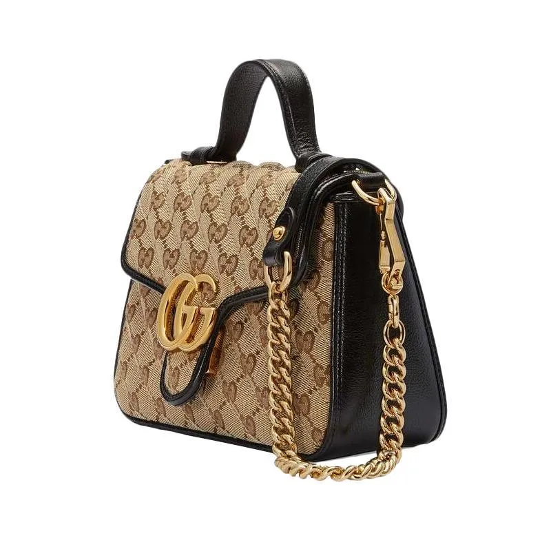 GUCCI(グッチ)〔GGマーモント〕ミニ トップハンドルバッグ