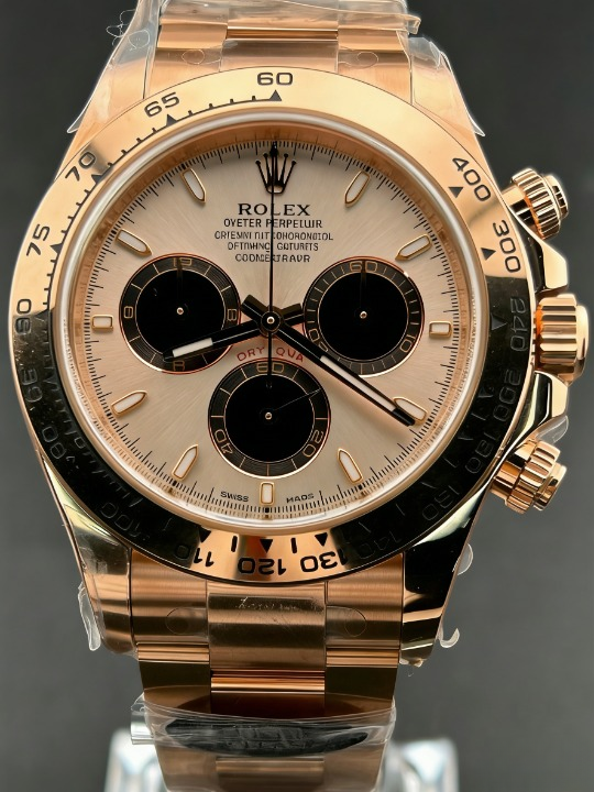 CLEANクリーン工場ROLEXロレックス デイトナ 126505 ローズゴールド ローズゴールドパンダ文字 cal.41311:1精度