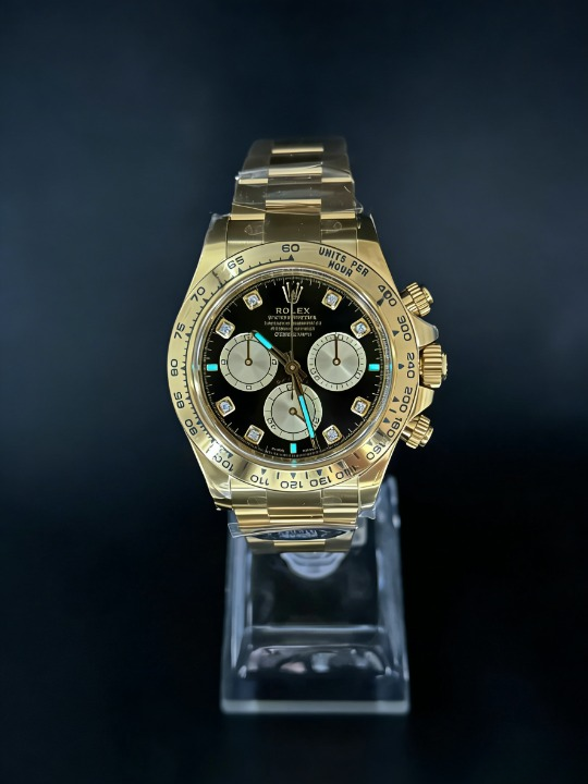 CLEANクリーン工場ROLEXロレックス デイトナ 126508 イエローゴールド ダイヤモンド目盛り フ ラック文字盤 cal.4131 1:1精度