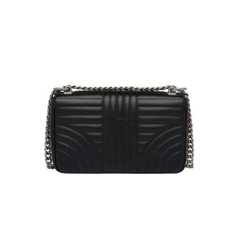 PRADA(プラダ) ダイアグラム レザー ショルダーバッグ ブラック