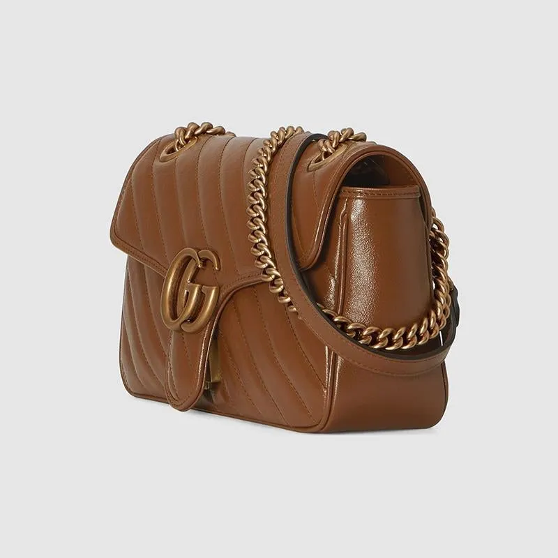 GUCCI(グッチ) 〔GGマーモント〕キルティング スモール ショルダーバッグ