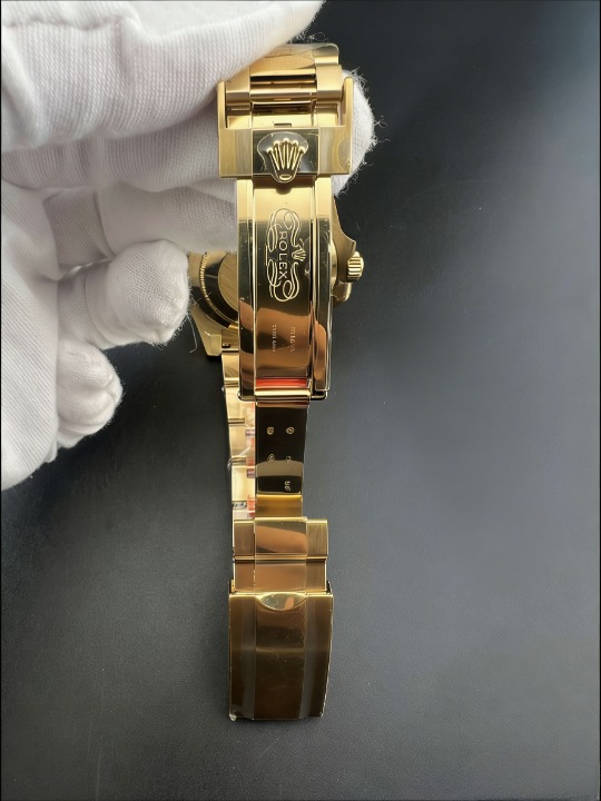 CLEANクリーン工場 ROLEXロレックスサブマリ ーナデイト40mm 116618LN ゴールド ブラック文 字盤 1:1級