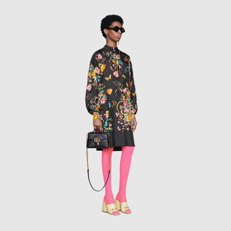 GUCCI(グッチ) 〔GGマーモント〕ミニ トップハンドルバッグ