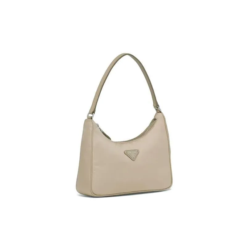 PRADA(プラダ) Re-Edition 2005ナイロンxサフィアーノレザー ミニバッグ ベージュ