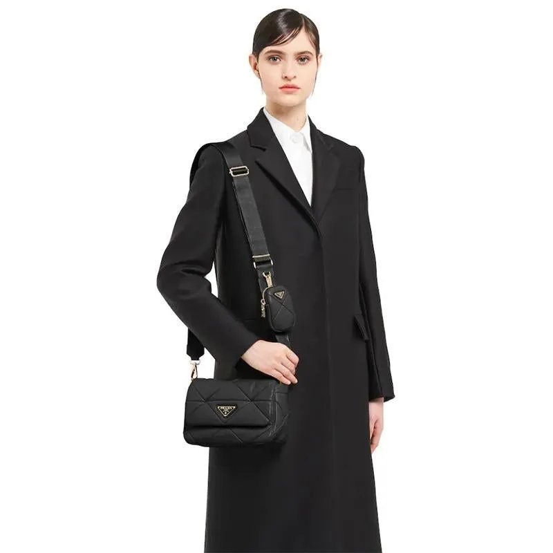 PRADA(プラダ) システムナッパレザーパッチワークバッグ ブラック