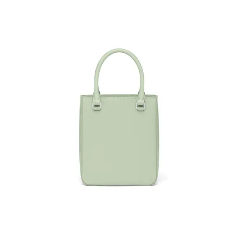 PRADA(プラダ) スモール ブラッシュドレザー トートバッグ グリーン