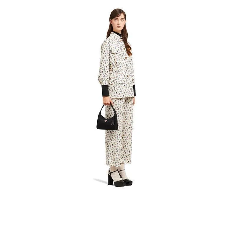 PRADA(プラダ) Re-Edition 2000 ナイロン ミニバッグ ブラック/レッド