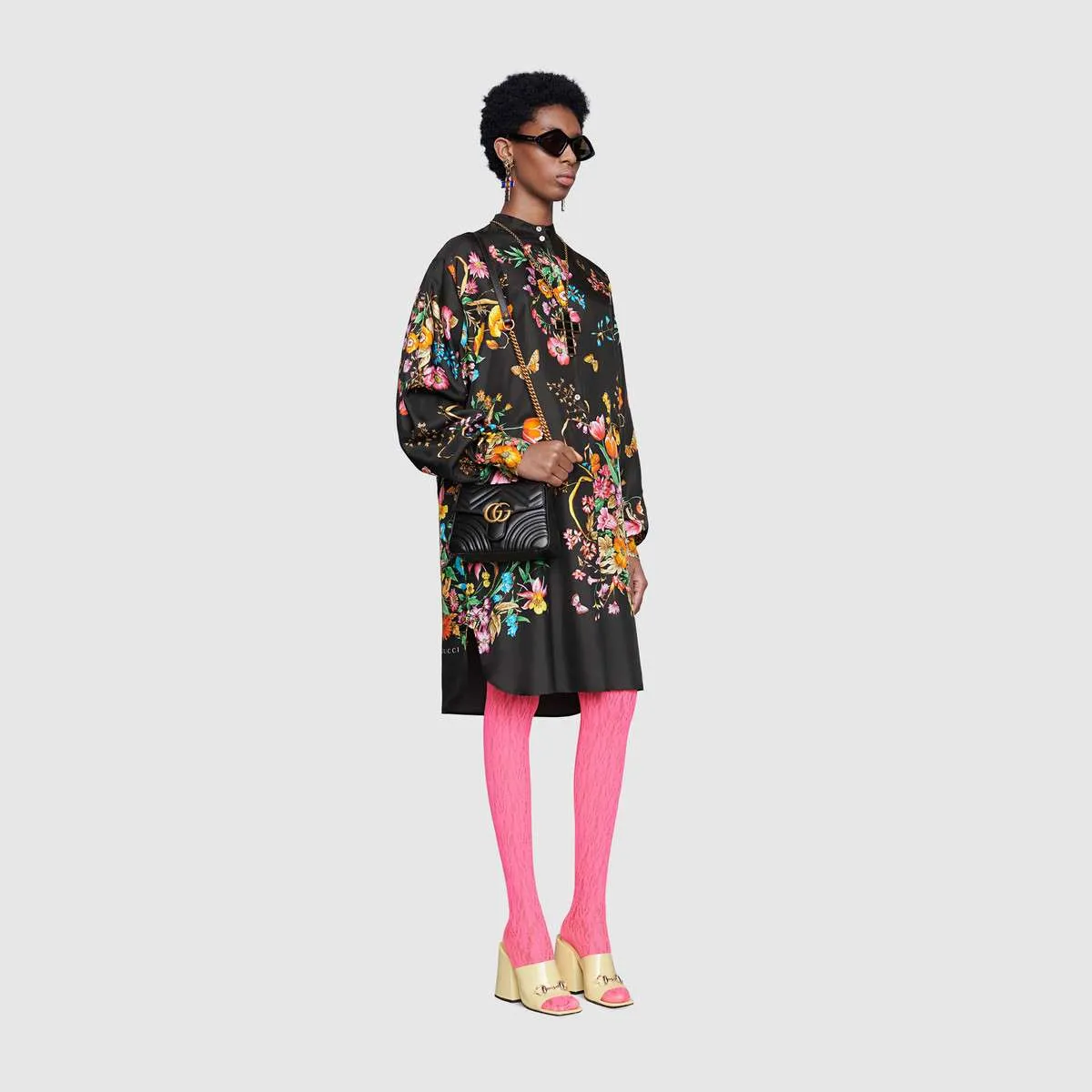 GUCCI(グッチ) 〔GGマーモント〕ミニ トップハンドルバッグ