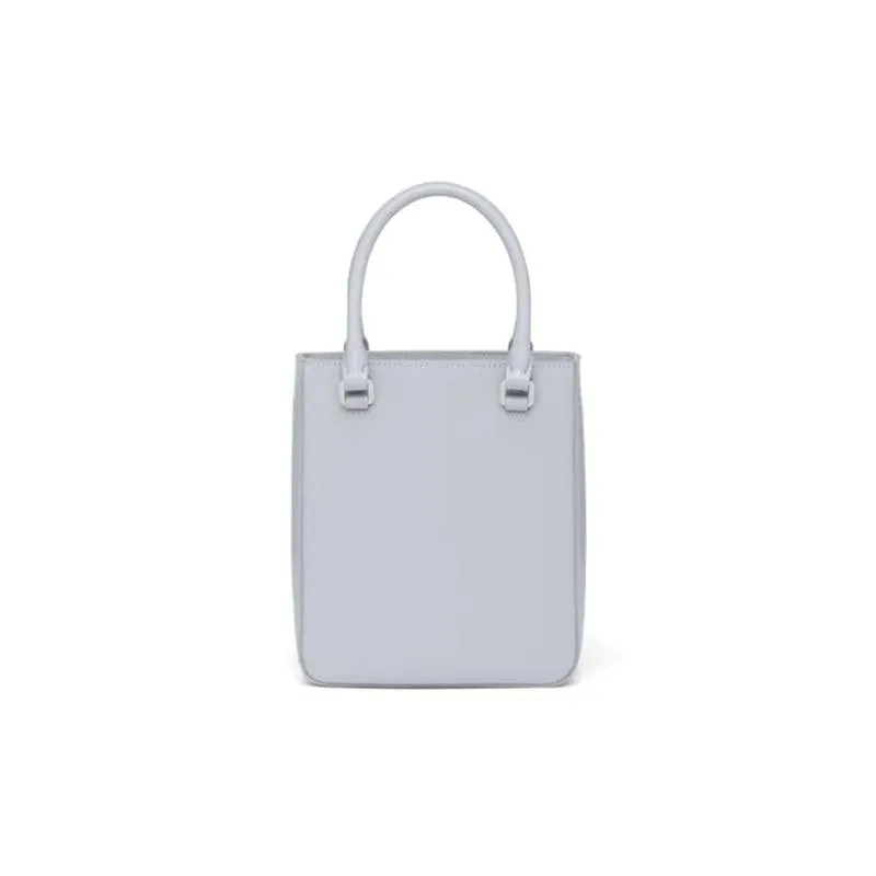 PRADA(プラダ) スモール ブラッシュドレザー トートバッグ ブルー