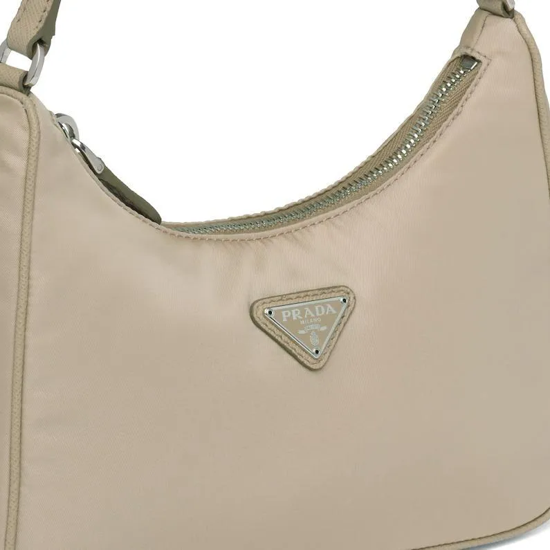 PRADA(プラダ) Re-Edition 2005ナイロンxサフィアーノレザー ミニバッグ ベージュ