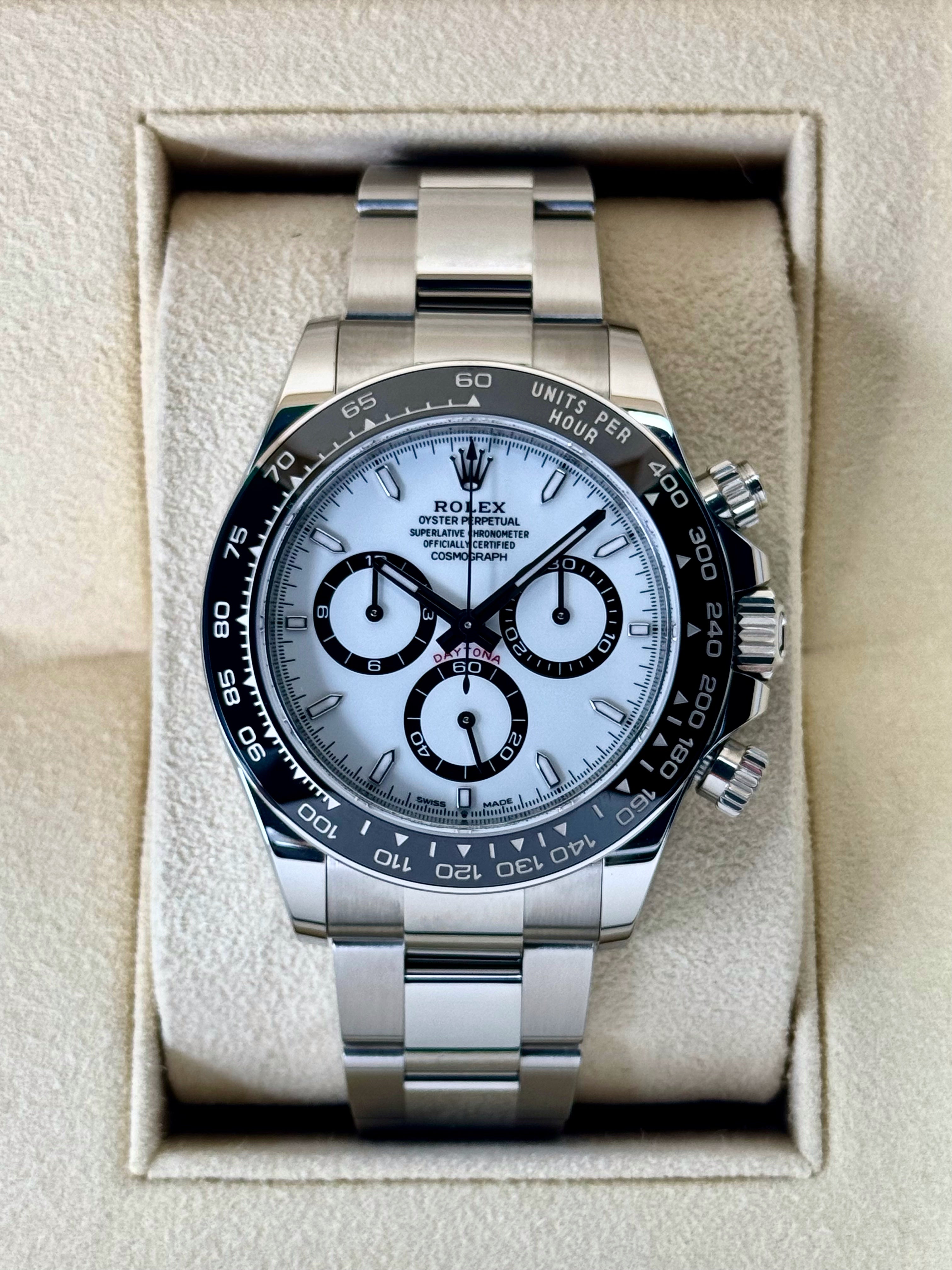 NEW 2025 ロレックス デイトナ 40mm 126500LN ステンレススチール パンダダイヤル