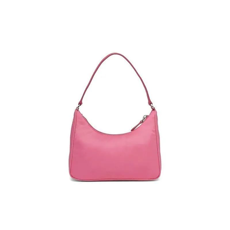 PRADA(プラダ) Re-Edition 2005ナイロンxサフィアーノレザー ミニバッグ ピンク