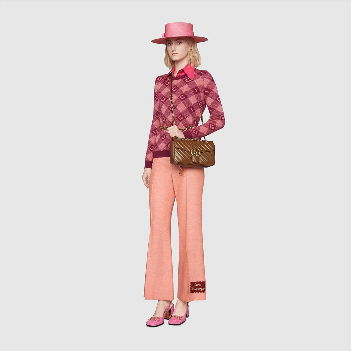GUCCI(グッチ) 〔GGマーモント〕キルティング スモール ショルダーバッグ