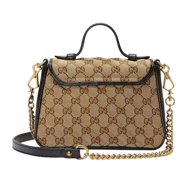 GUCCI(グッチ)〔GGマーモント〕ミニ トップハンドルバッグ