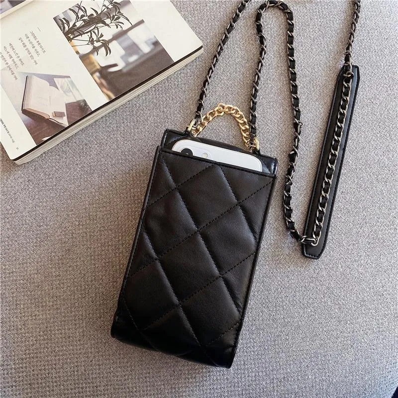 CHANEL(シャネル) クラシック チェーン ダイヤモンドテクスチャーユニバーサル バッグ 4色