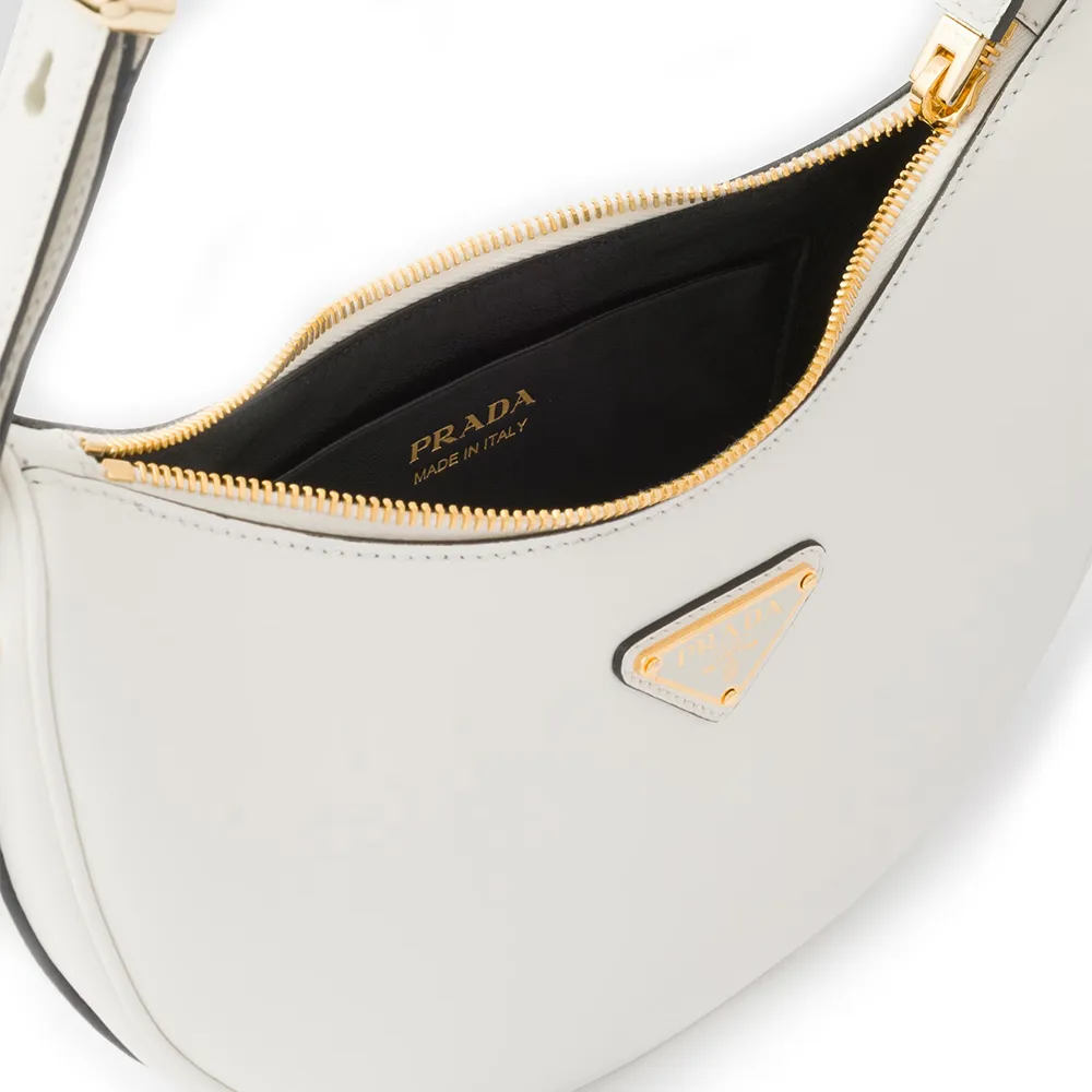 PRADA(プラダ) プラダ アーケ レザーショルダーバッグ ホワイト