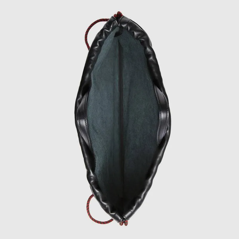 GUCCI(グッチ)〔グッチ プリント〕レザー ドローストリング バックパック