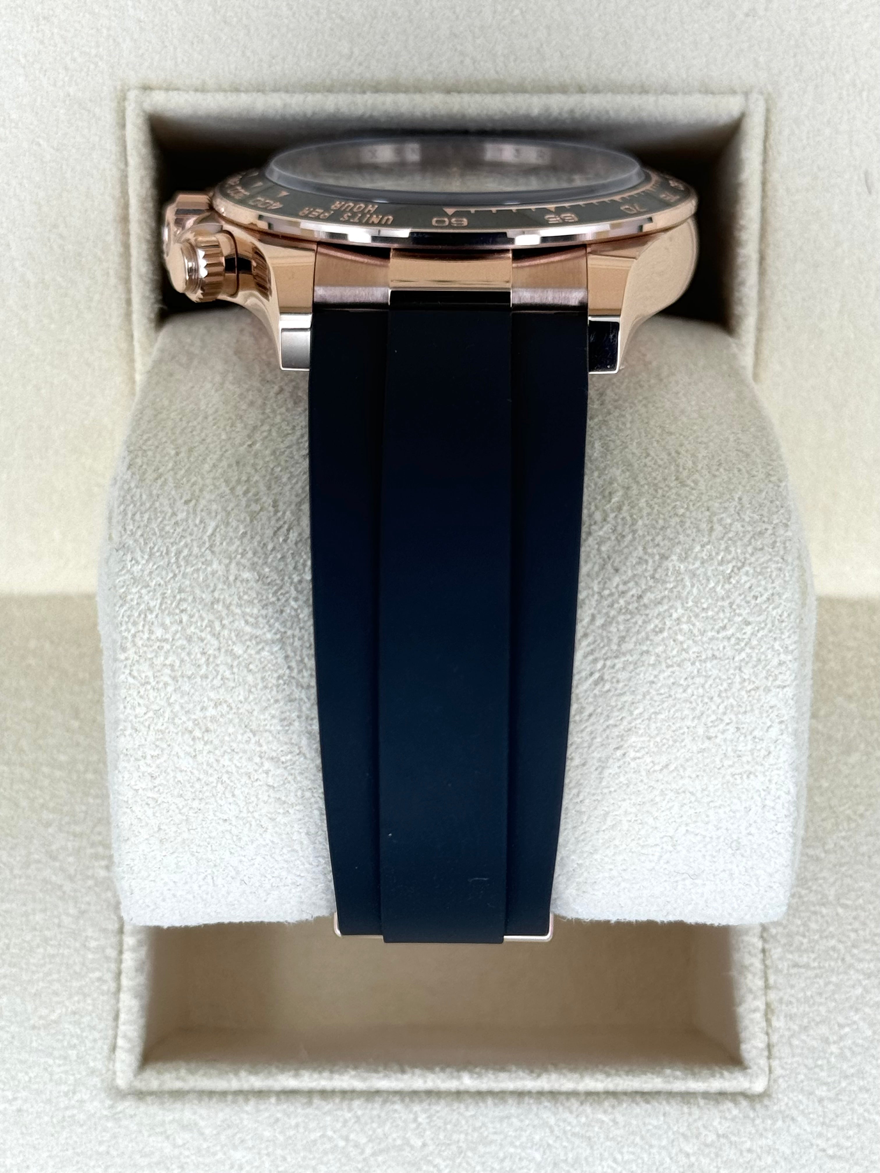 NEW 2024 ロレックスデイトナ40mm 126515LN ローズゴールドオイスターフレックスブラックダイヤル