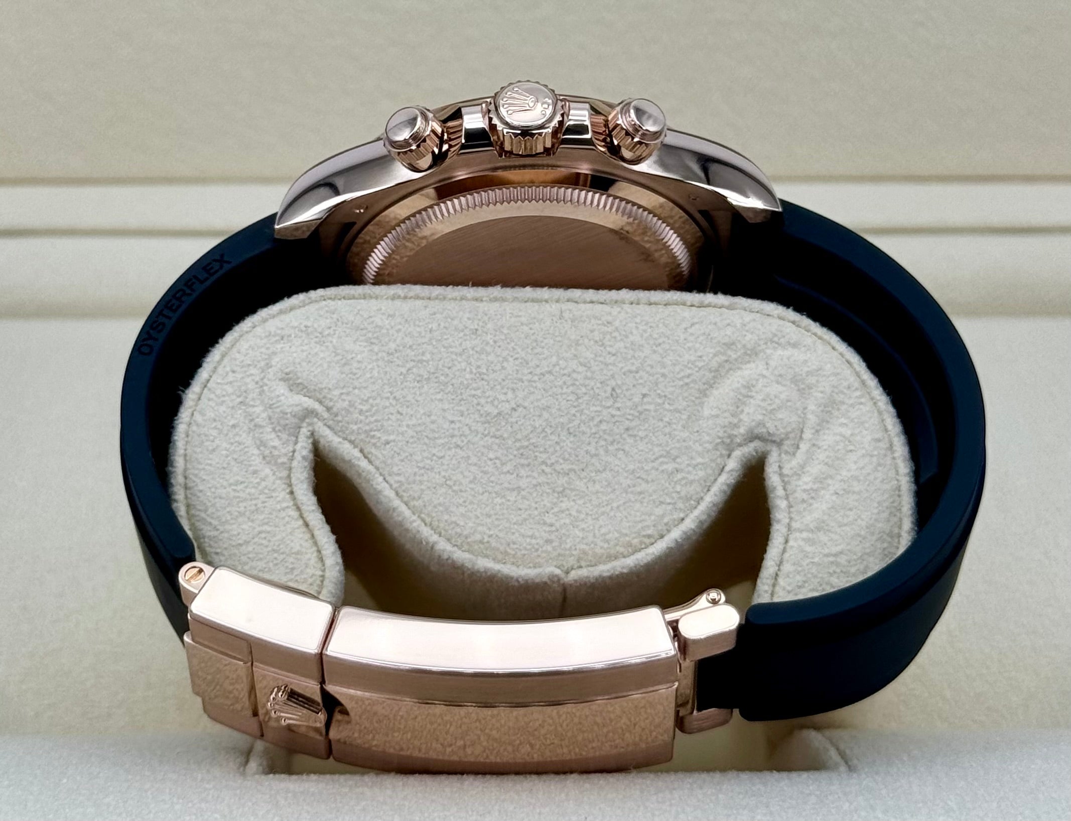 NEW 2024 ロレックスデイトナ40mm 126515LN ローズゴールドオイスターフレックスブラックダイヤル