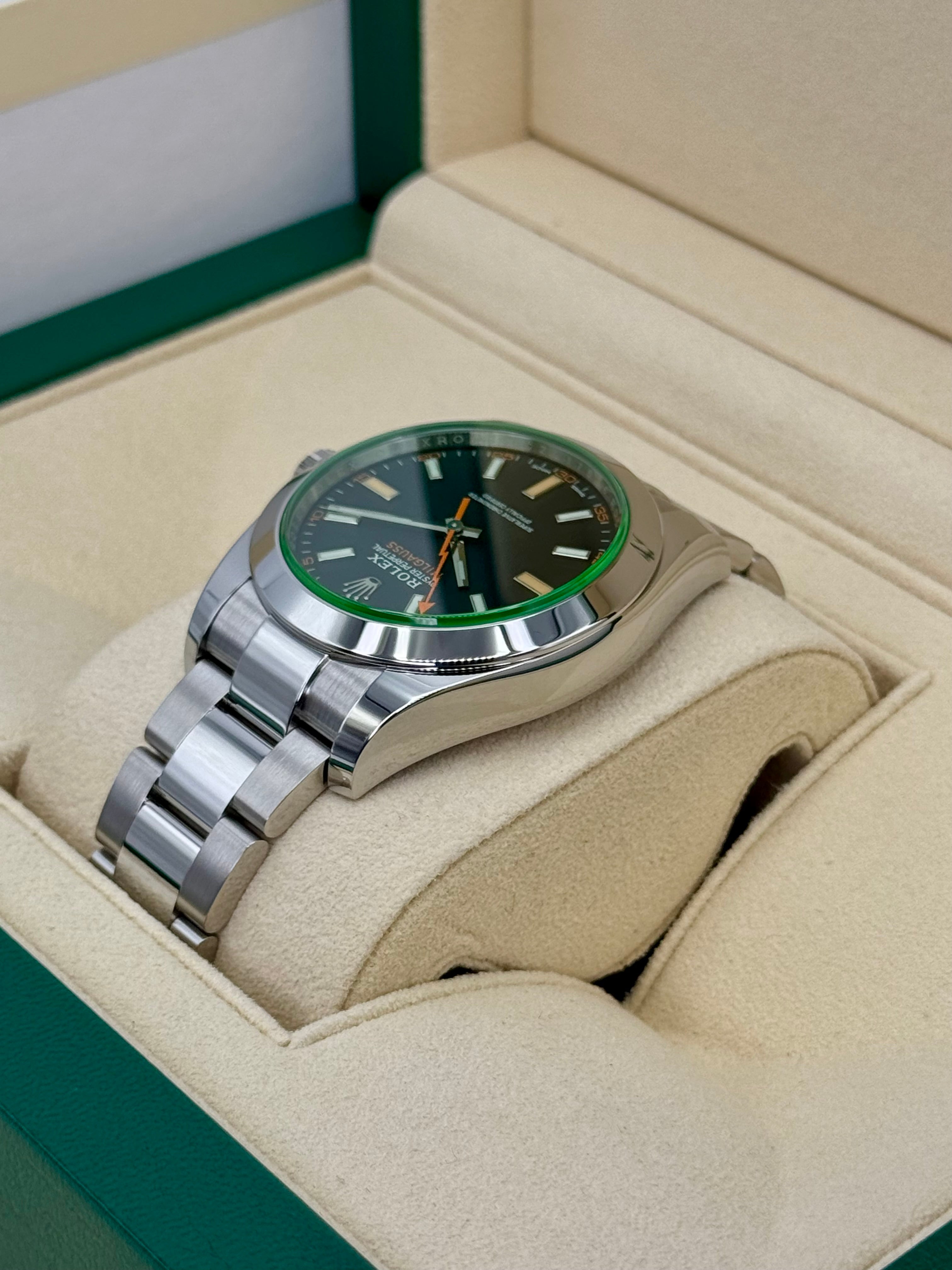 2021 ロレックス ミルガウス 40mm 116400GV ステンレススチール ブラックダイヤル