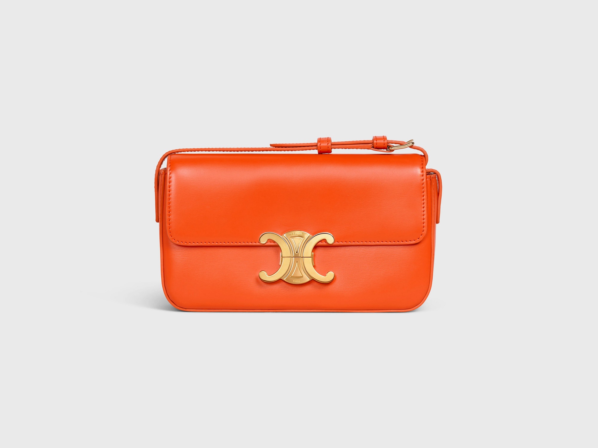 新作 CELINE トリオンフ ショルダーバッグ カーフスキン