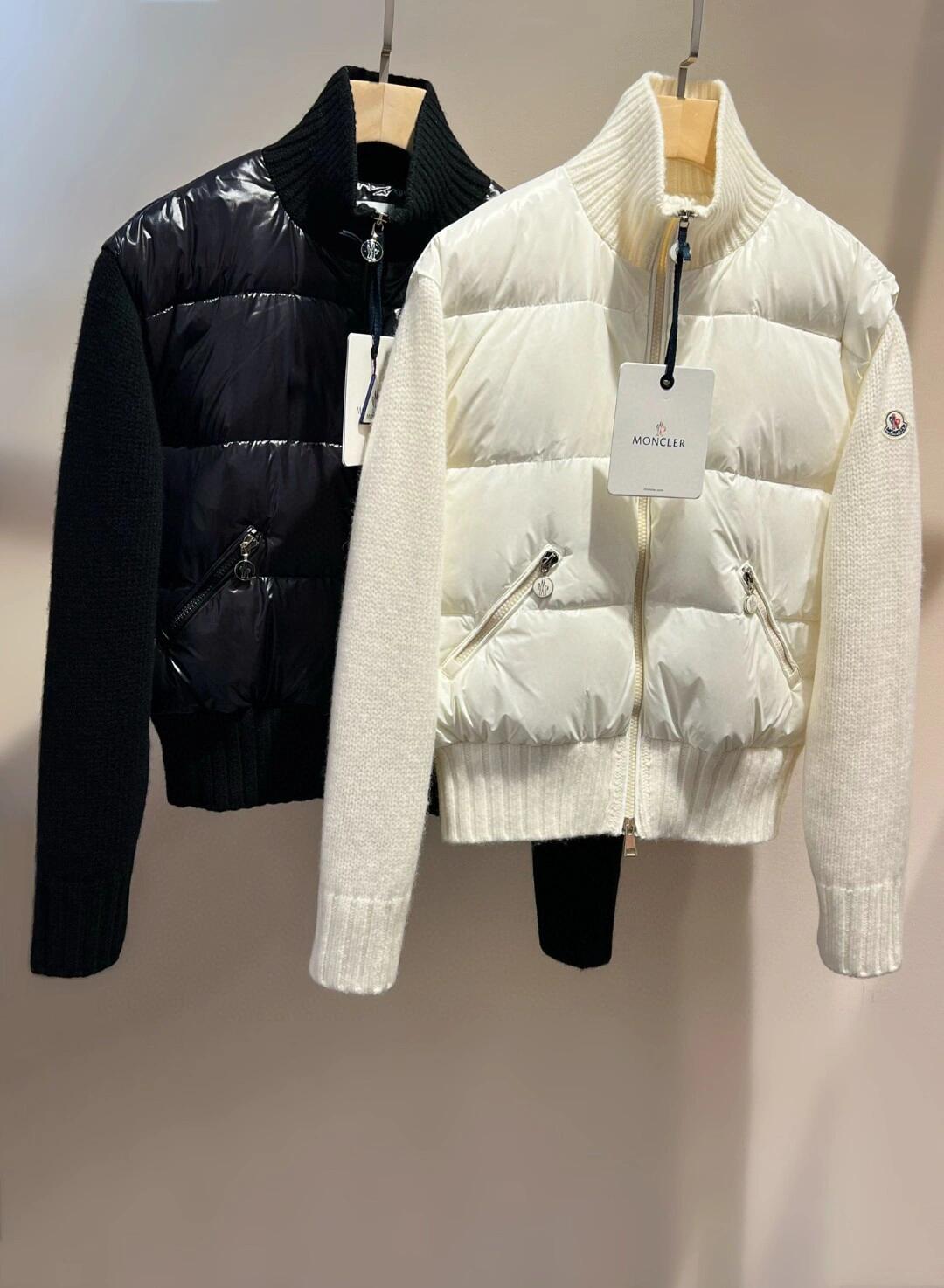 【人気商品】MONCLERレディース ウールハイネックショート丈ダウンジャケット 無地