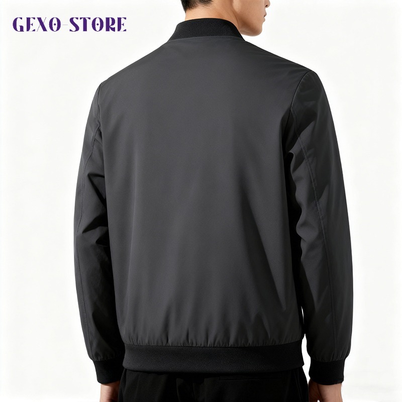 男士休閒拉鍊夾克