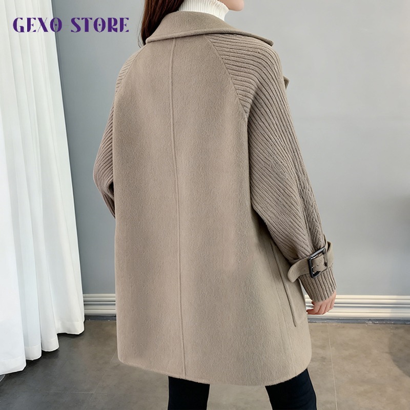 時尚長版女式風衣外套