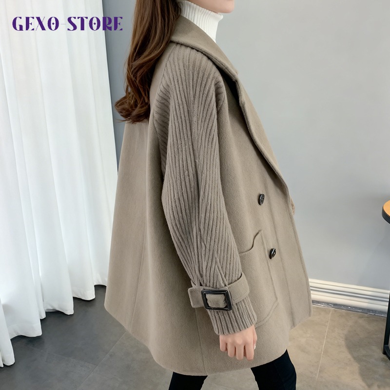 時尚長版女式風衣外套