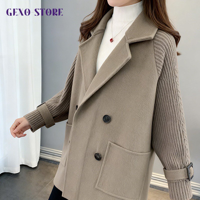 女模特展示秋冬氣質長版風衣外套