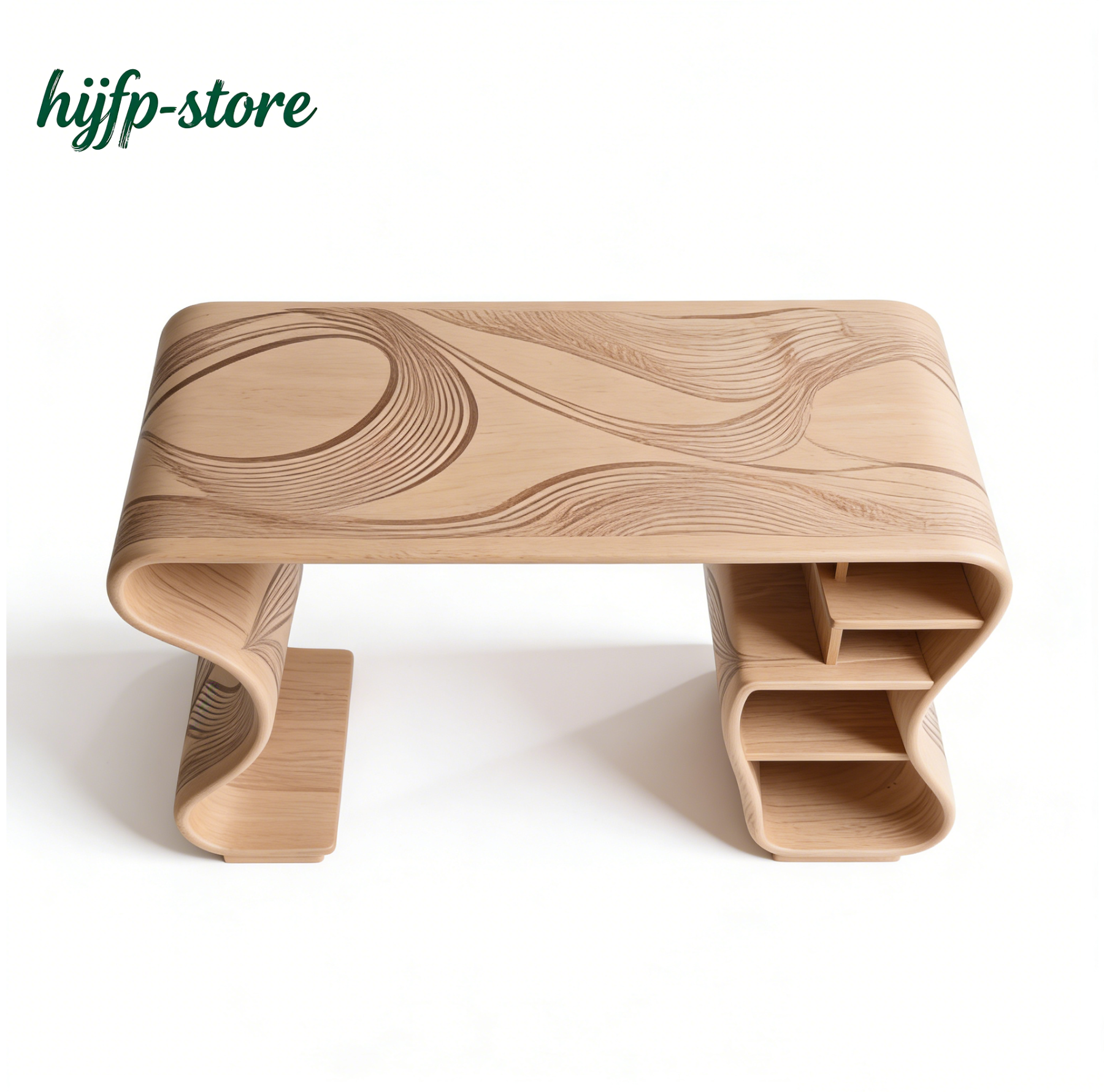 現代簡約實木辦公書桌