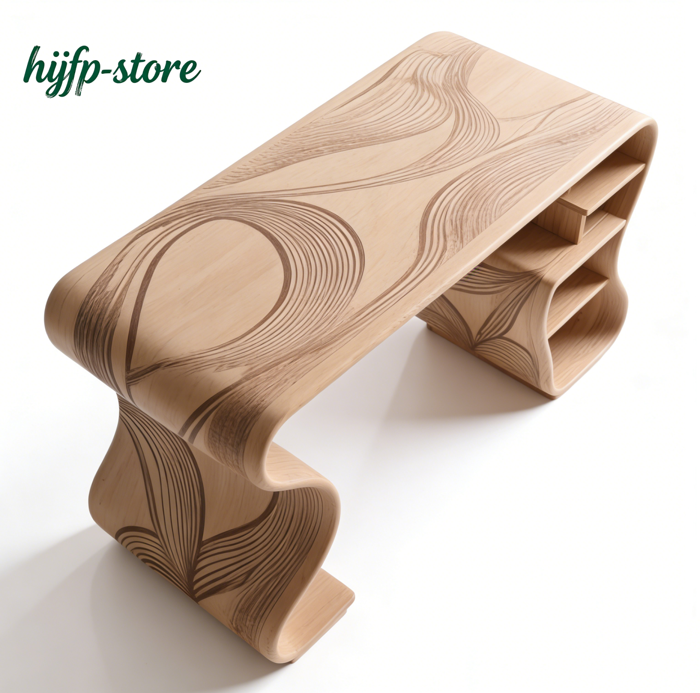 現代簡約實木辦公書桌