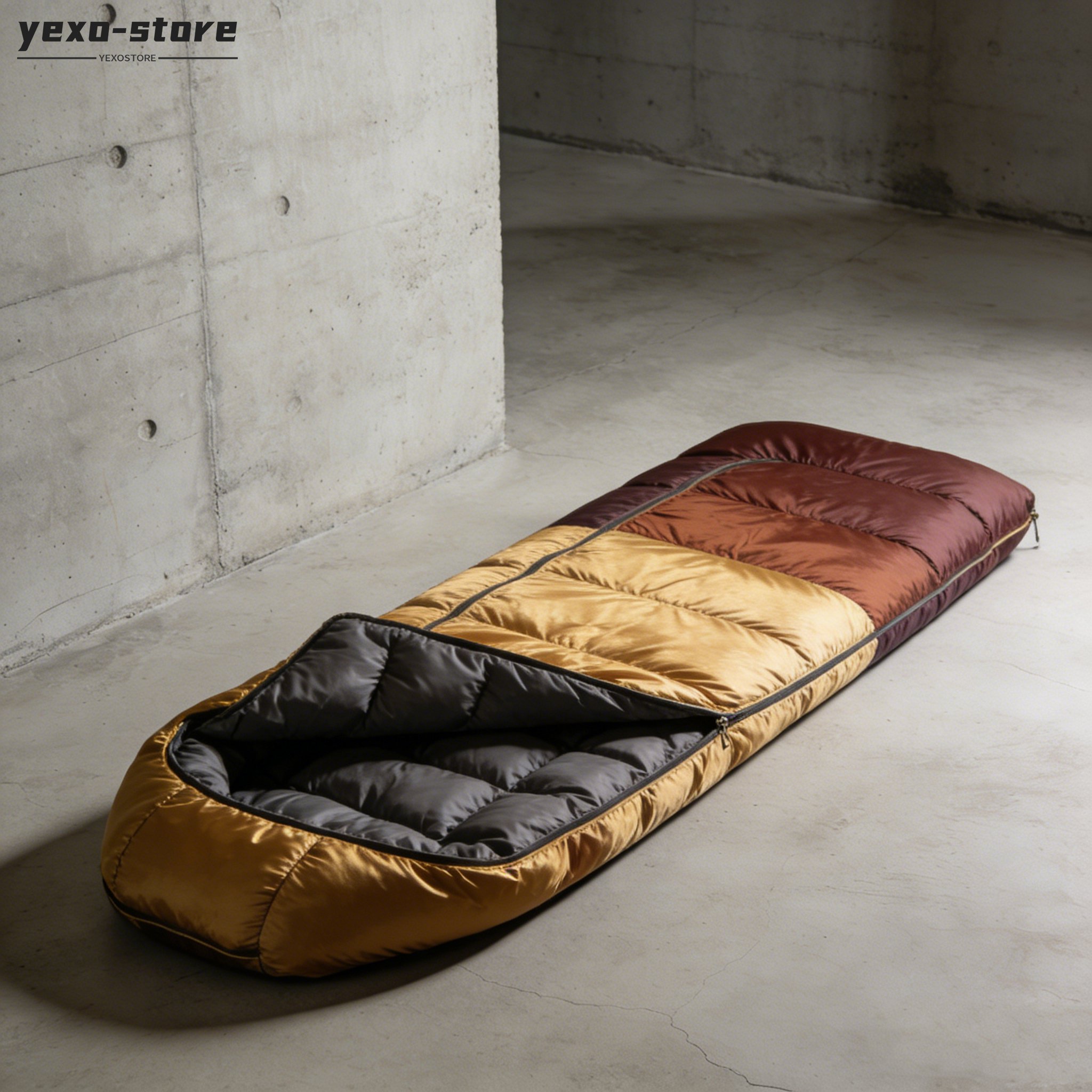 輕巧設計的保暖睡袋適合戶外使用