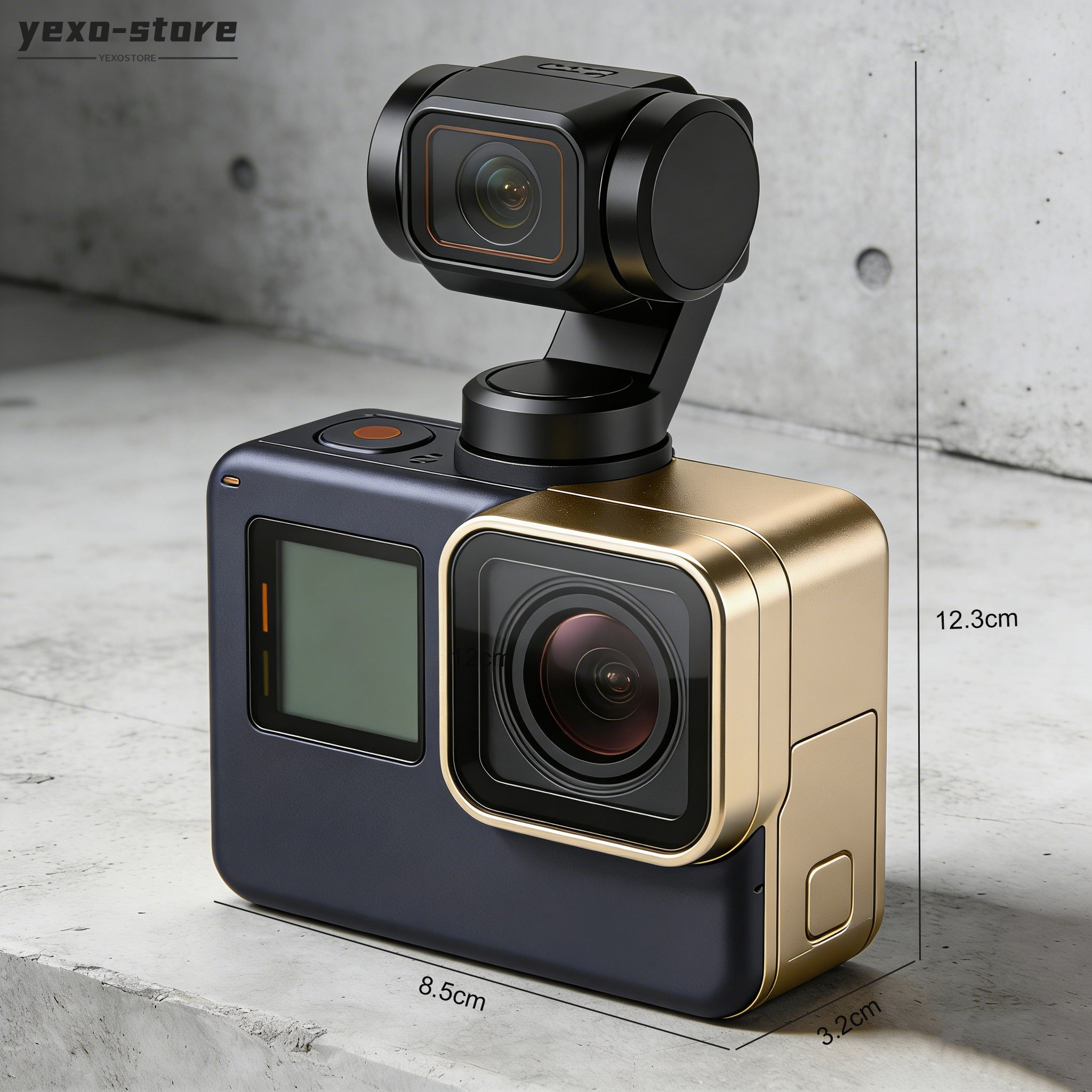 輕巧便攜的戶外運動行動相機設計