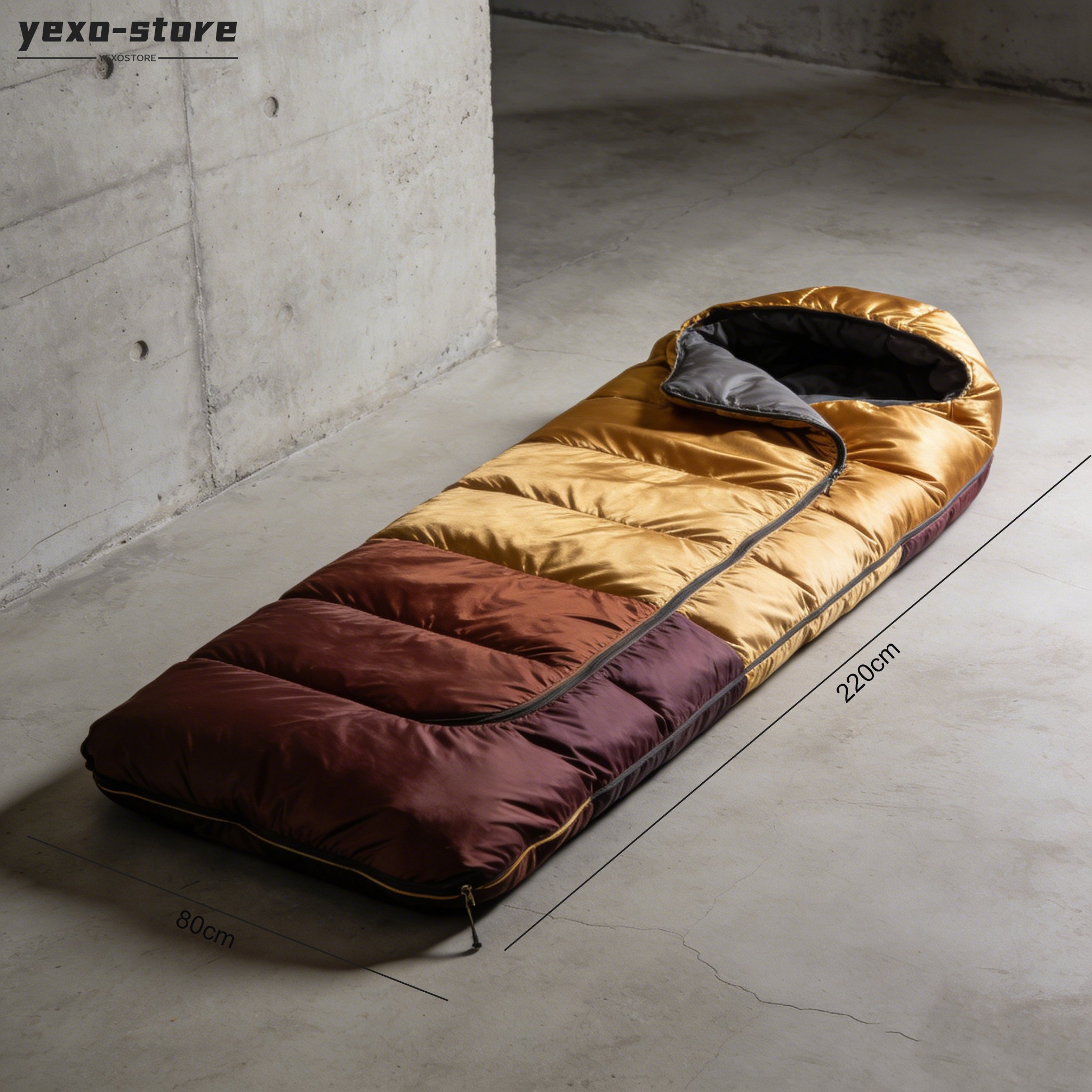 便攜式睡袋收納方便示意圖