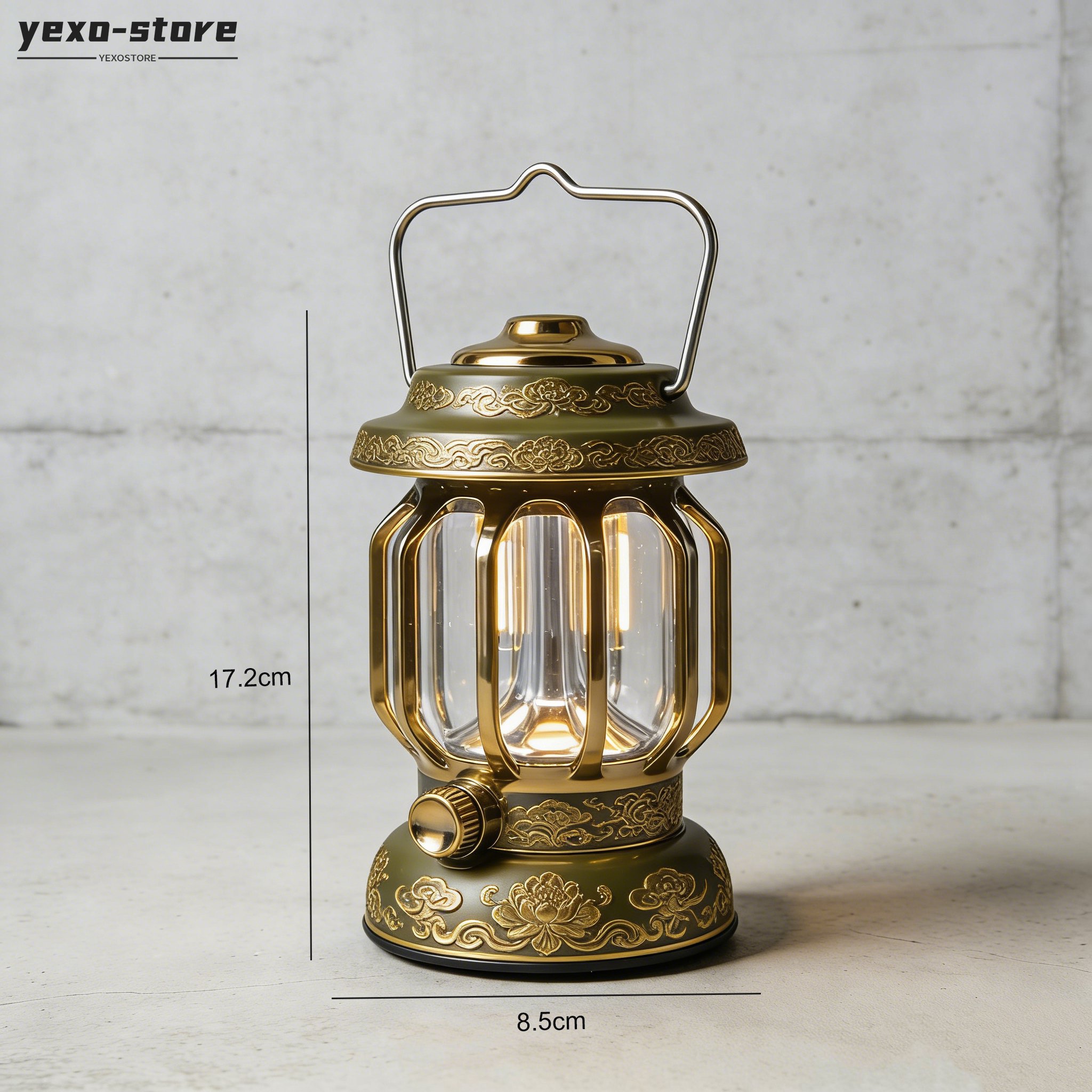 輕巧易攜的戶外營地燈設計