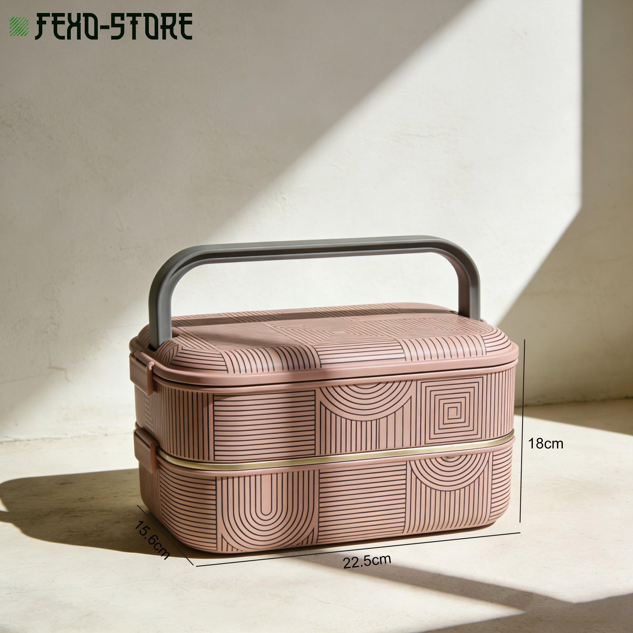 雙層便當盒大容量展示